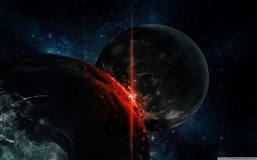 Planetary Collision ❤ for Ultra TV, Space HD wallpaper