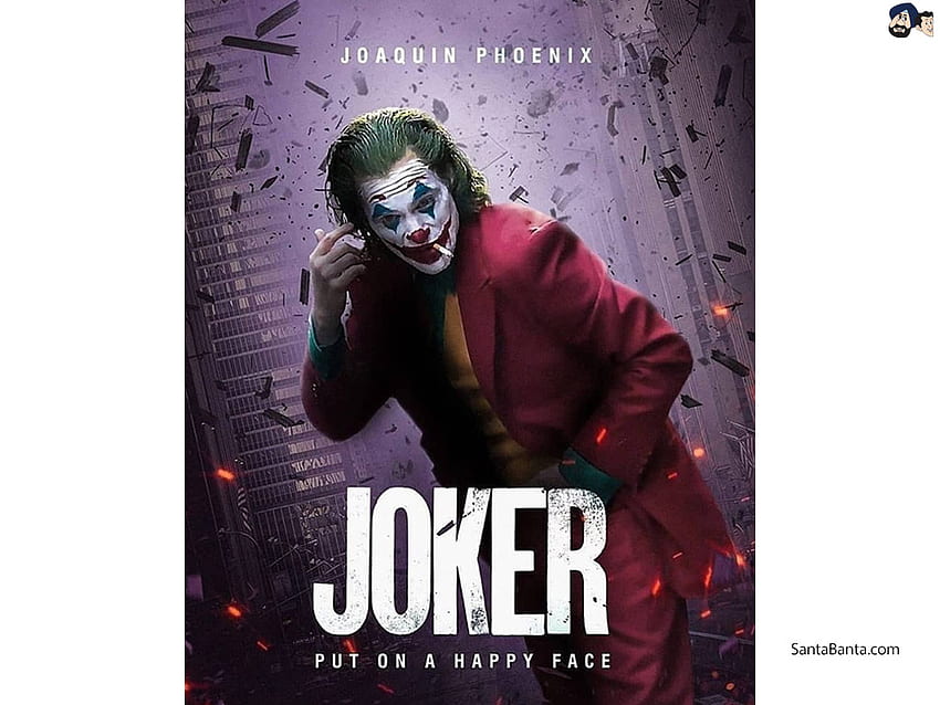 Joaquin Phoenix Hollywood filminin afişinde, Joker, Joker Film Posteri HD duvar kağıdı