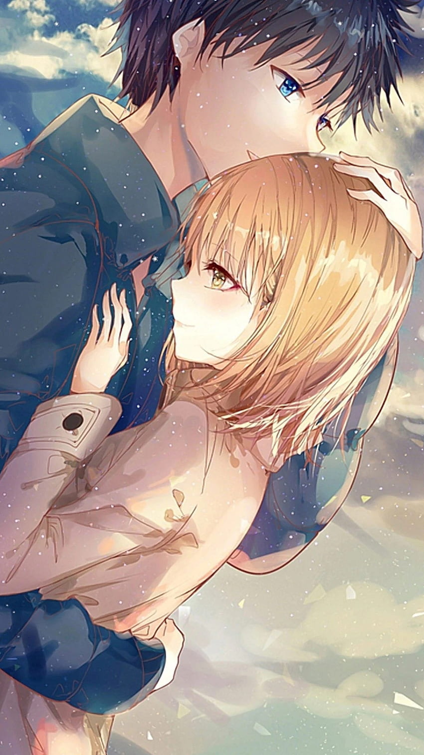 Anime Couple, Cute Couple, Love, Hug HD phone wallpaper | Pxfuel