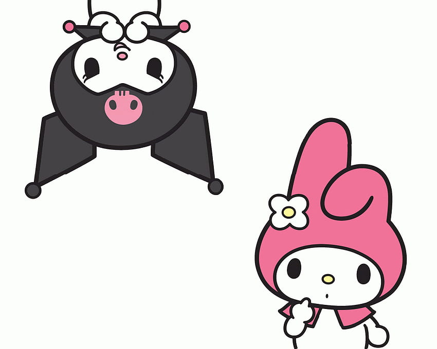 Animierte Gifs von My Melody & Kuromi Hintergrund HD-Hintergrundbild