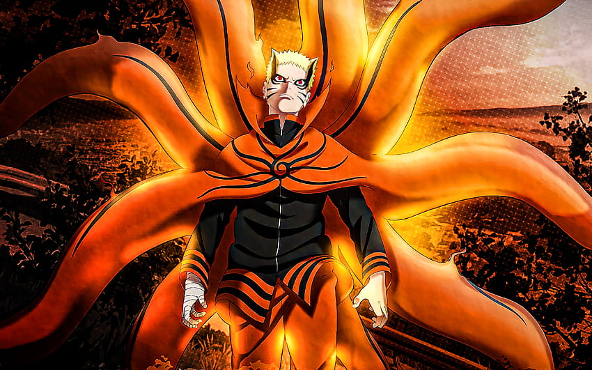 Uzumaki Naruto, fogo, Personagens de Naruto, protagonista, Naruto, manga, Uzumaki Boruto, samurai, Naruto Uzumaki papel de parede HD