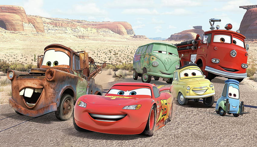 Disney Pixar Cars Desert Wand – RoomMates Decor, Disney Cars 1 HD-Hintergrundbild