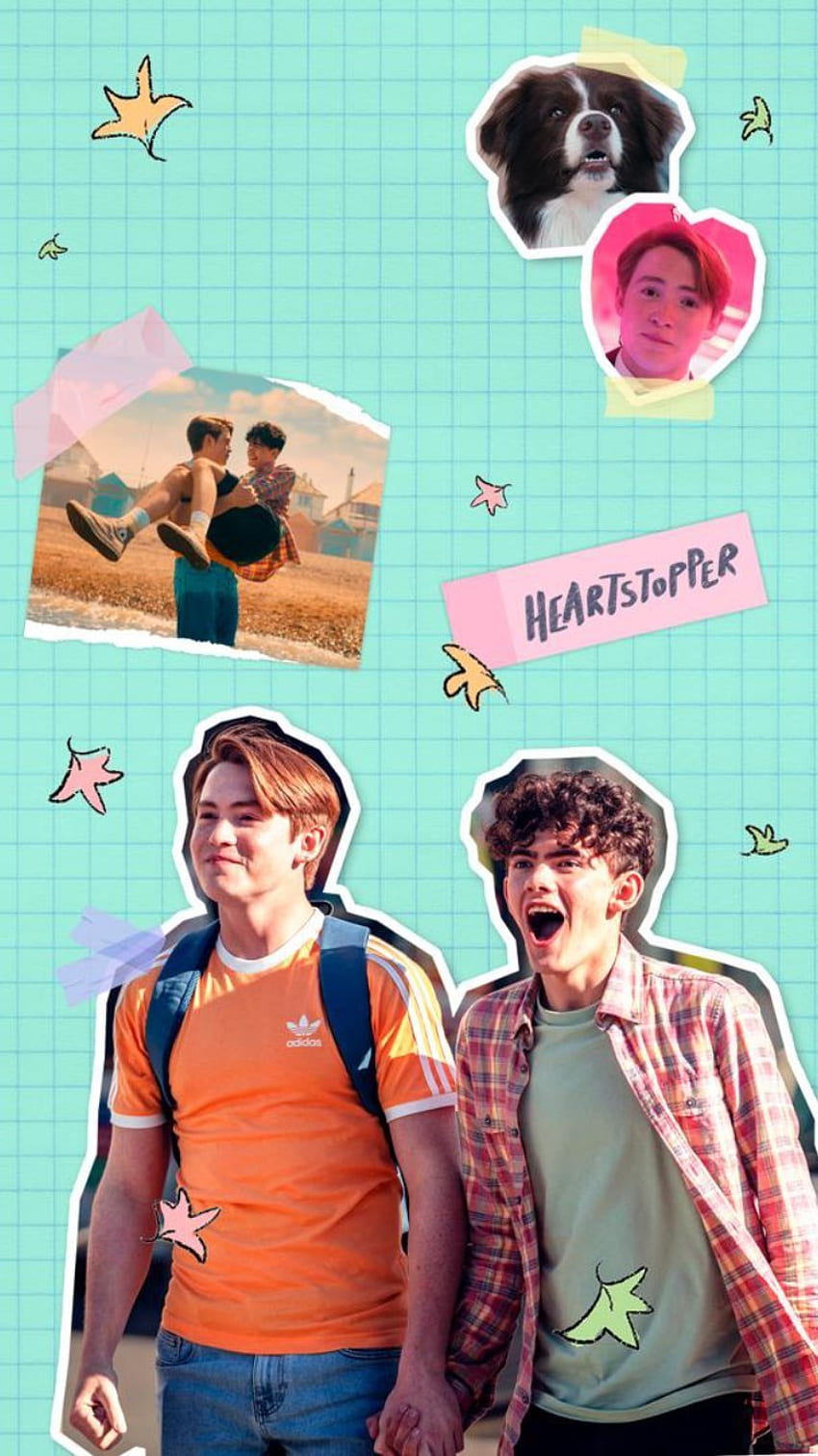 Nick and charlie, couple, netflix, cute, colorful, adorable, heartstopper HD phone wallpaper
