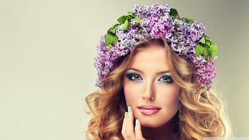 Kecantikan, sonyazhuravetc, nona, model, lilac Wallpaper HD