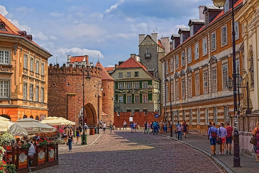 City of Warsaw, Poland . Background . HD wallpaper