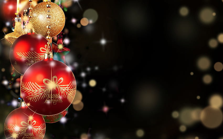 Black And Gold Christmas Background & - New Year Dark Background HD  wallpaper | Pxfuel