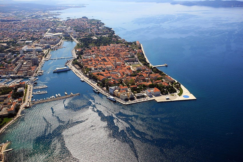 Zadar From Above, Croatia HD wallpaper
