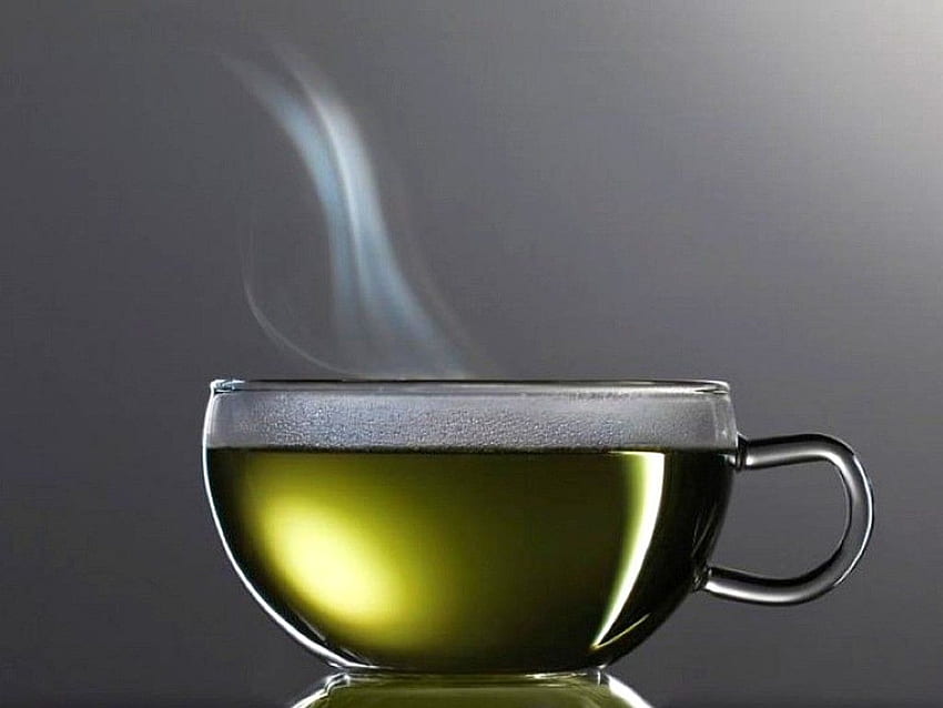 Gorący napój z zielonej herbaty 10347 Tapeta HD