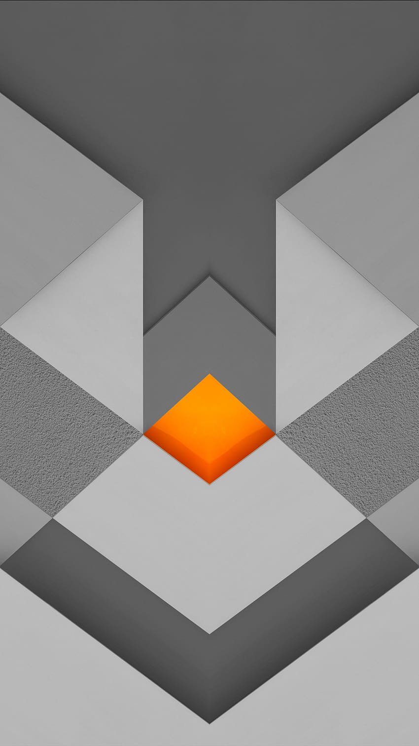 texture grise simple 3d, orange, amoled, matériel, néon, conception, motif, joueur, abstrait, teinte, coloré Fond d'écran de téléphone HD