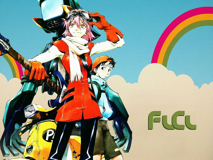 FLCL Anime Custom Personalized Spiral Notebook Cover Prin Ruled Line