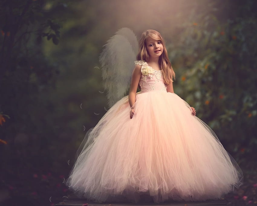 Angel ♡, prettty, angel, girl, little HD wallpaper