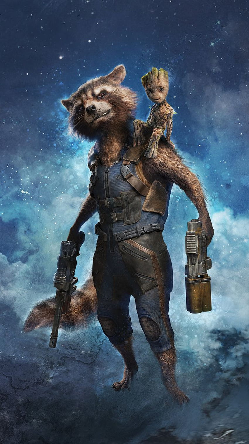 Rocket Raccoon And Baby Groot Summer Of Heroes iPhone 6, iPhone 6S, iPhone 7 , , Background, and HD phone wallpaper