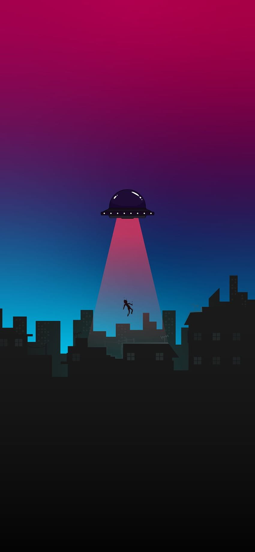 Fajne, minimalistyczne UFO Tapeta na telefon HD