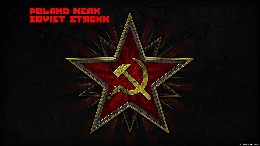 Un Official Team Cccp Red Alert Logotipo soviético fondo de pantalla
