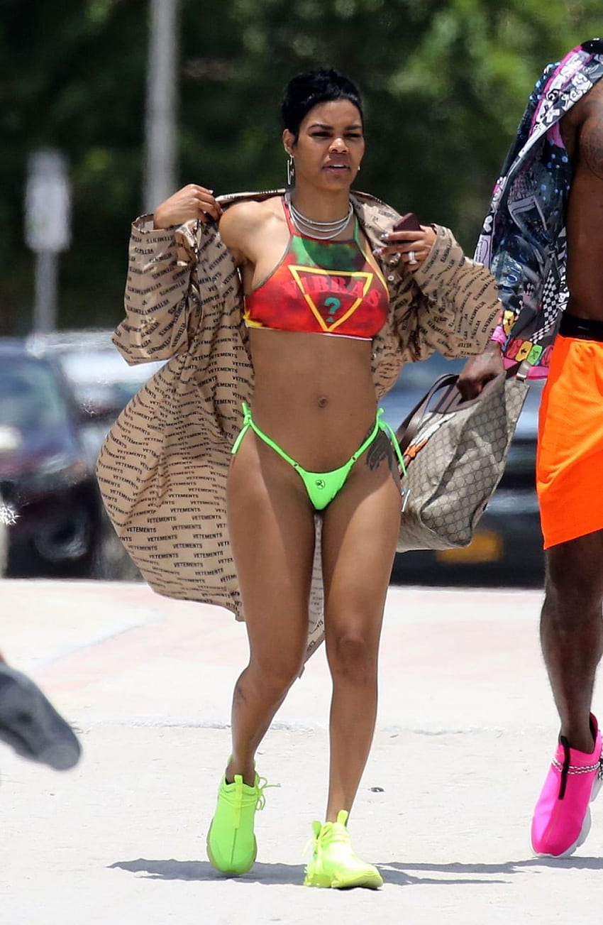 TEYANA TAYLOR In BIkini At A Beach In Miami 07 04 2019 – HawtCelebs HD phone wallpaper