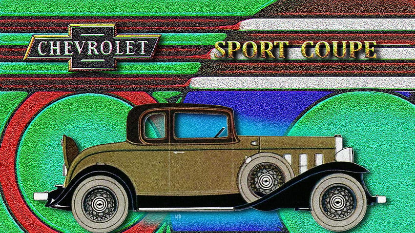 Chevrolet Sport Coupe 1932, Chevrolet 1932, Mobil Antik Chevrolet, Mobil Chevrolet, Latar Belakang Chevrolet Wallpaper HD