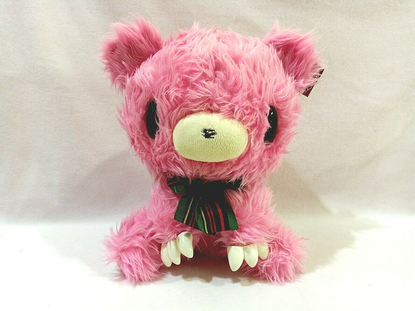 Taito Cgp 494 Gloomy Nostalgia Type Stuffed Plush Pink Bear 11.5 H Flawed Online HD wallpaper