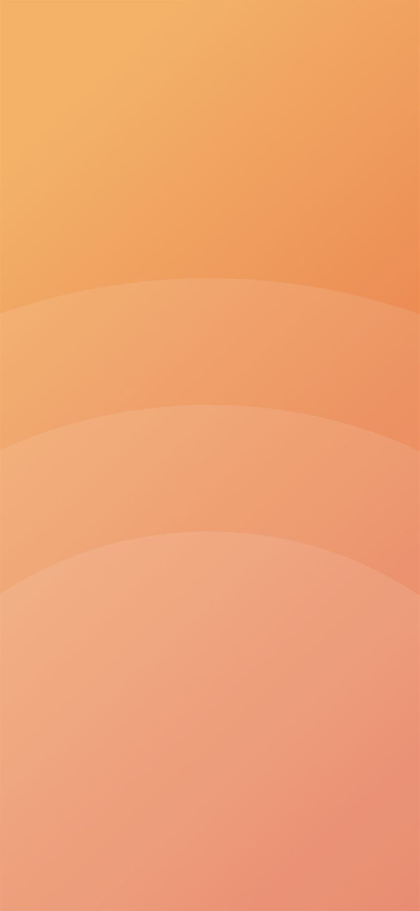 サークル オレンジ色のシンプルなミニマル パターン背景 iPhone X、オレンジ ミニマル HD電話の壁紙