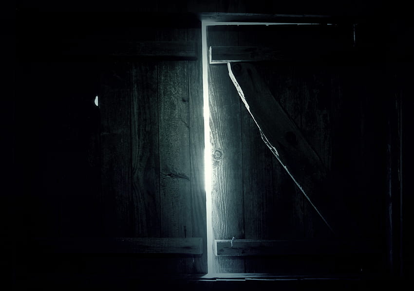 แสง มืด ส่องแสง ไม้ ไม้ ประตู วอลล์เปเปอร์ HD