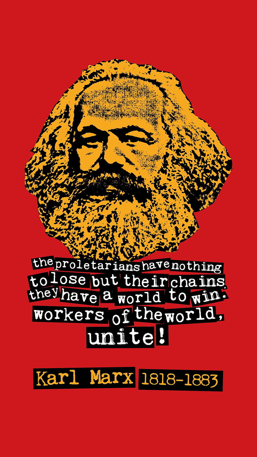 iPhone X Karl Marx HD telefon duvar kağıdı