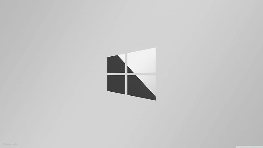 Windows 10 Logo Grey Metallic Ultra Background for U TV, Windows 10 White HD wallpaper