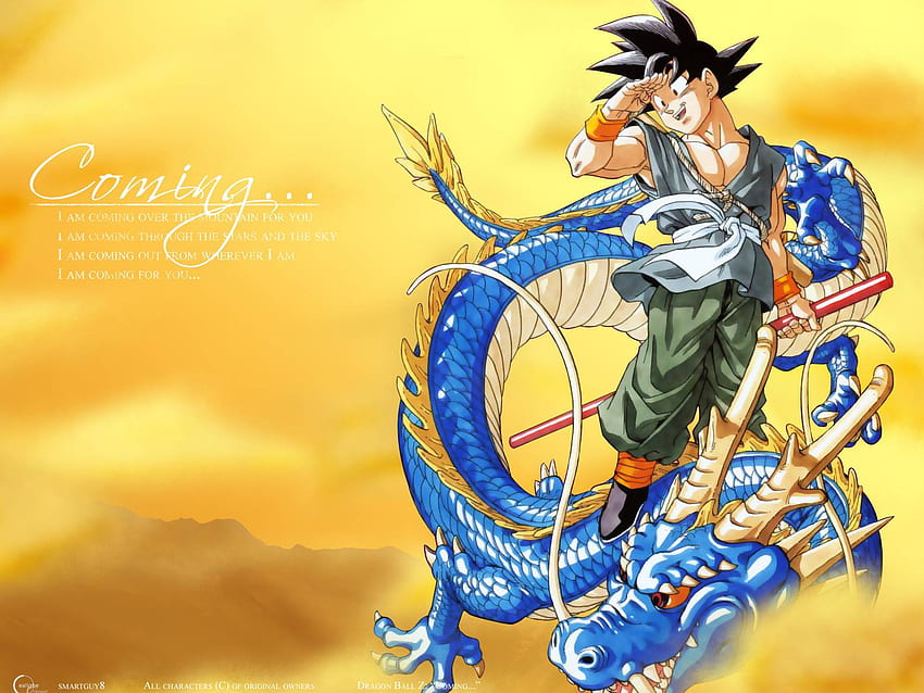 Shenron And Goku HD wallpaper
