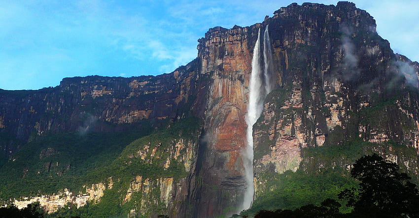Salto Angel или Angel Falls най-високият водопад HD тапет