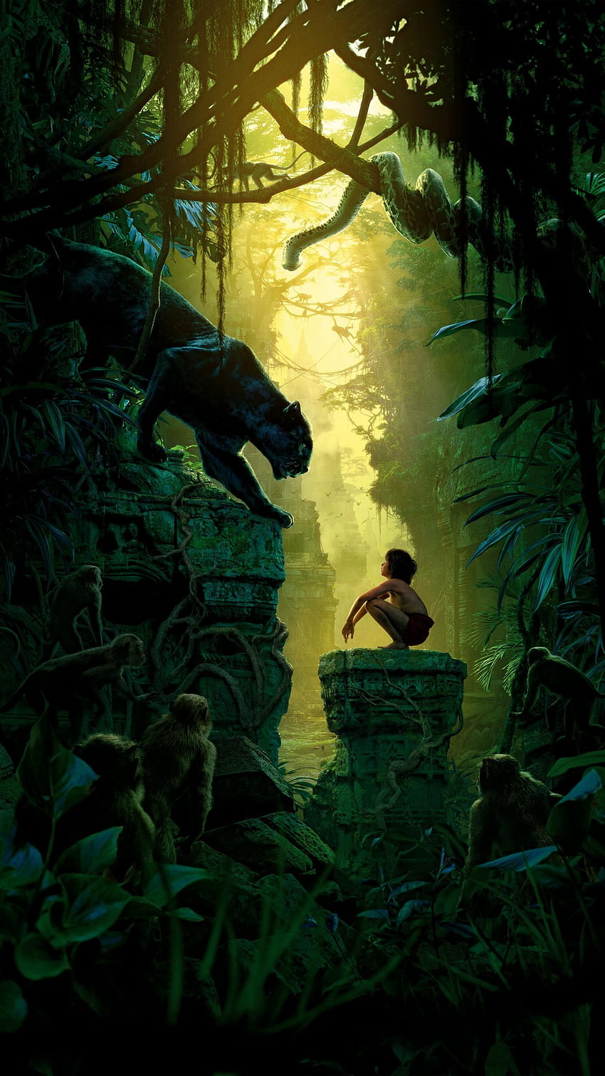The Jungle Book (2016) Phone HD phone wallpaper