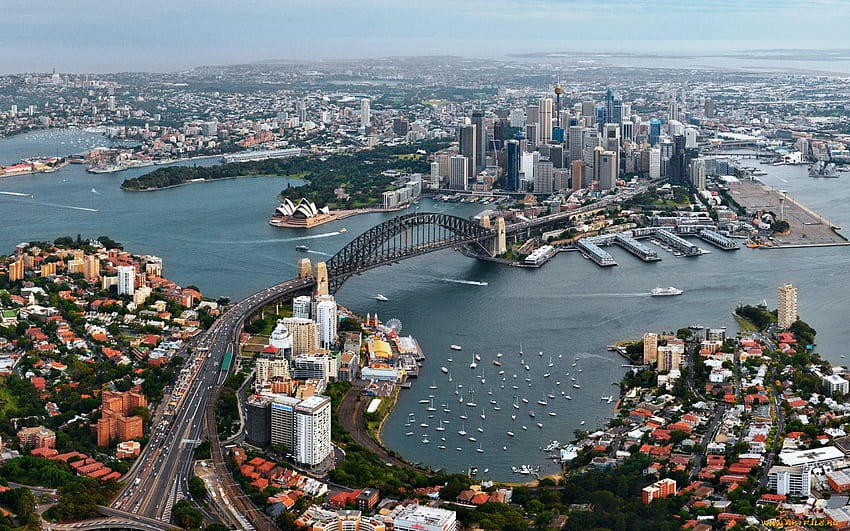 シドニー、オーストラリア、シドニー、都市、オーストラリア、オペラ、橋 高画質の壁紙
