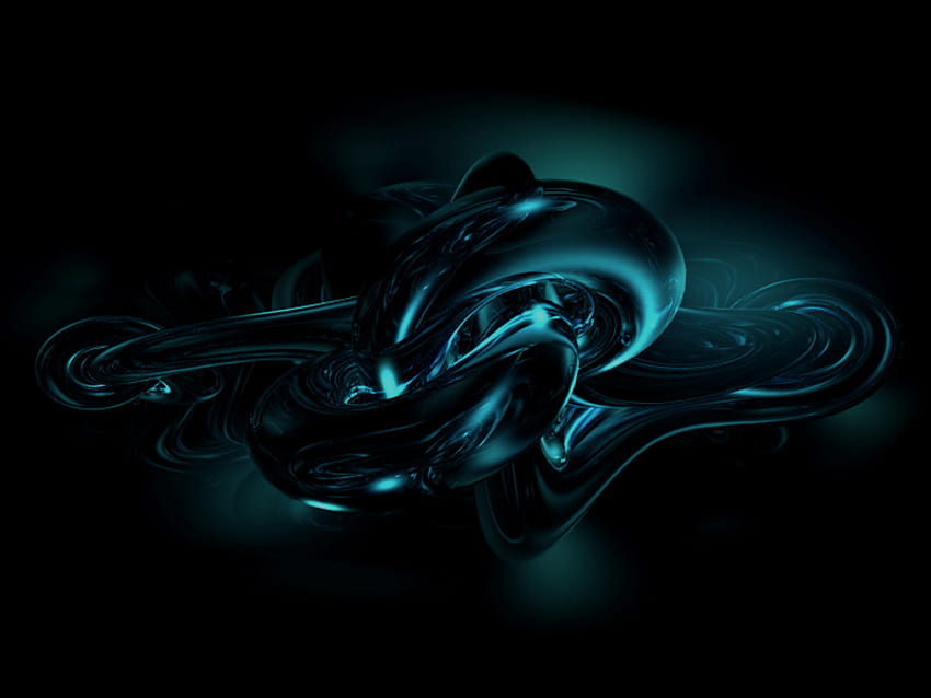 Blaugrün Abstrakt, abstrakt, blaugrün, flüssig HD-Hintergrundbild