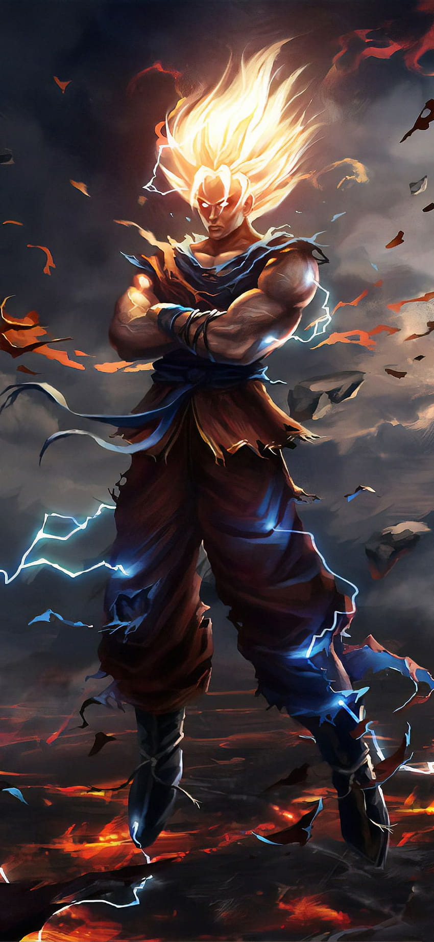 Goku legal, Arte cg, Anime, personagem fictício, demônio, figura de ação, ilustração, mitologia, Jogos, RPG online massivamente multiplayer, Goku Gym Papel de parede de celular HD