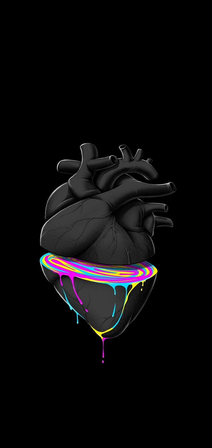 Heart Visualized. Fondo de pantalla de android, Amoled , Fondos, Beautiful  AMOLED HD phone wallpaper | Pxfuel