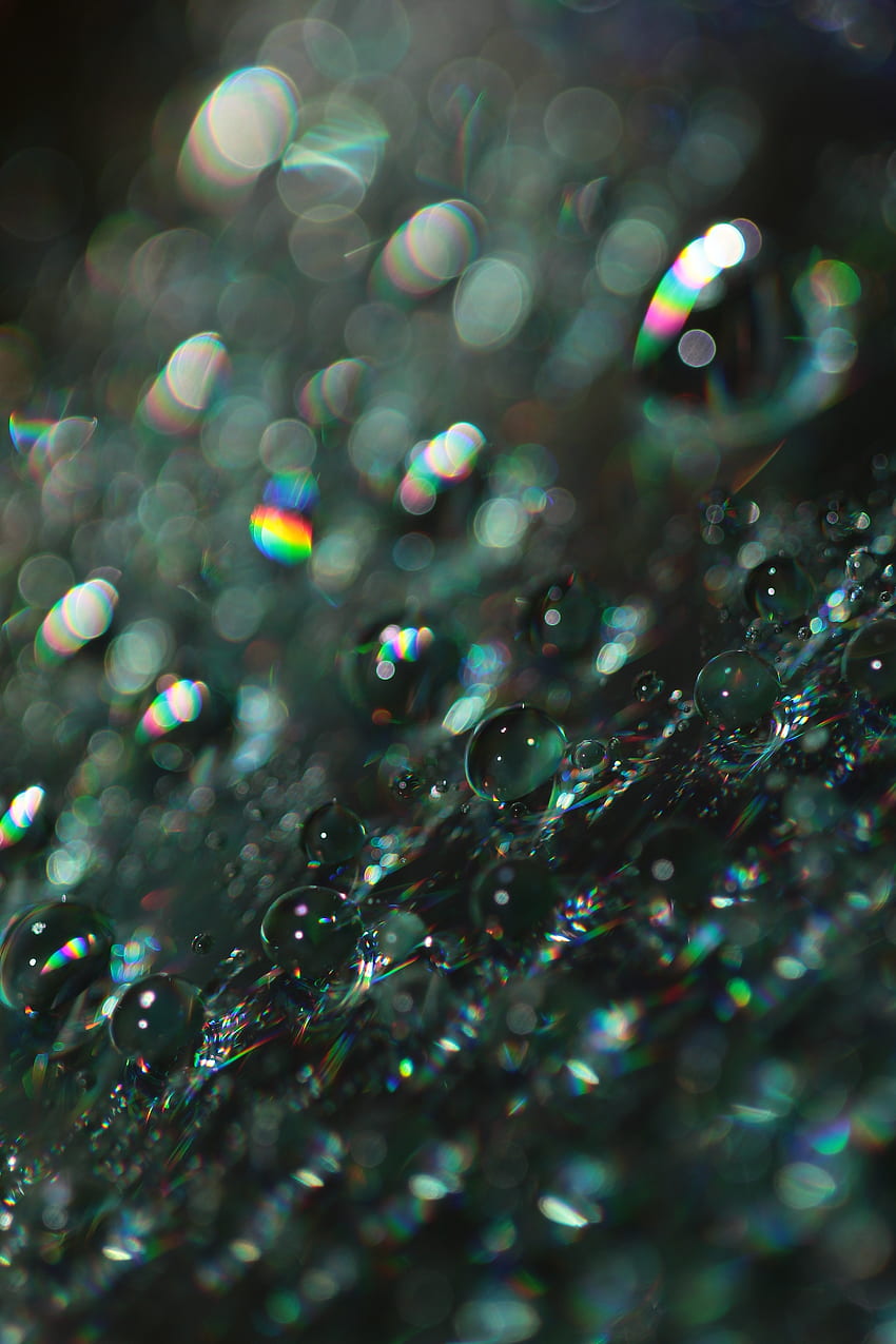 Bubbles, shine, blur, bokeh, macro HD phone wallpaper