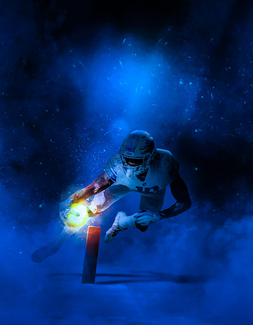 Made myself some Detroit Lions themed phone wallpaper, using AI