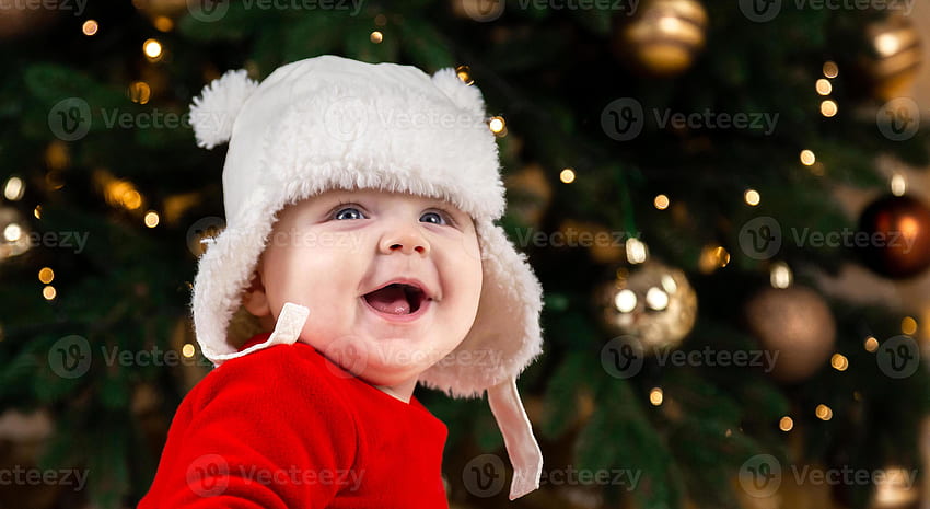 Christmas baby is smiling 2429582 Stock at Vecteezy, Christmas Babies