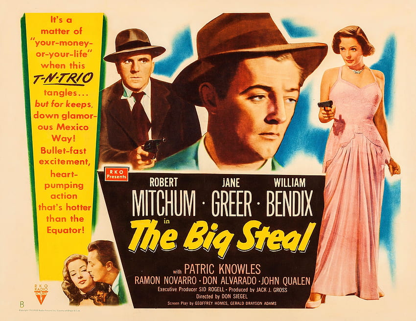 Classic Movies - The Big Steal (1949), The Big Steal Film, Robert Mitchum, The Big Steal Movie, The Big Steal, Classic Movies HD wallpaper
