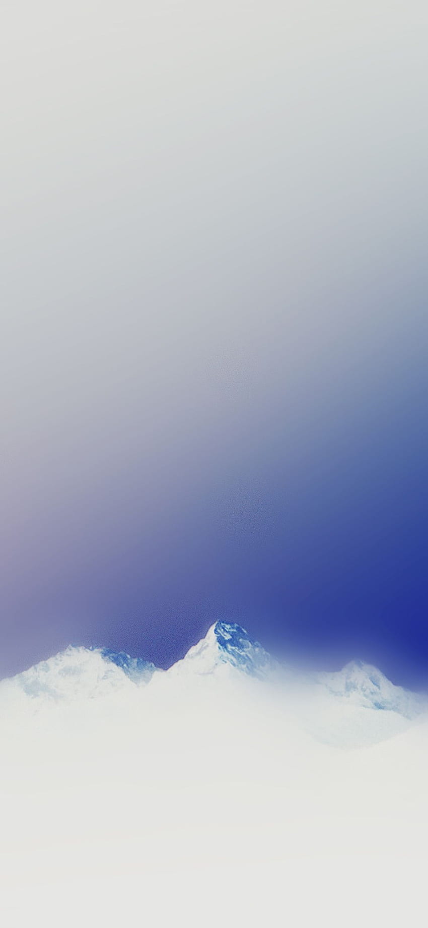 iPhone X . mountain blur blue minimal nature, Minimalist Nature HD phone wallpaper
