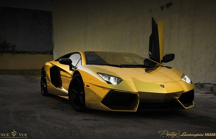 Lamborghini dorado, Lamborghini dorado fondo de pantalla | Pxfuel