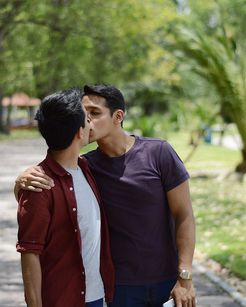 Pocałunek gejów, związek gejów Tapeta na telefon HD