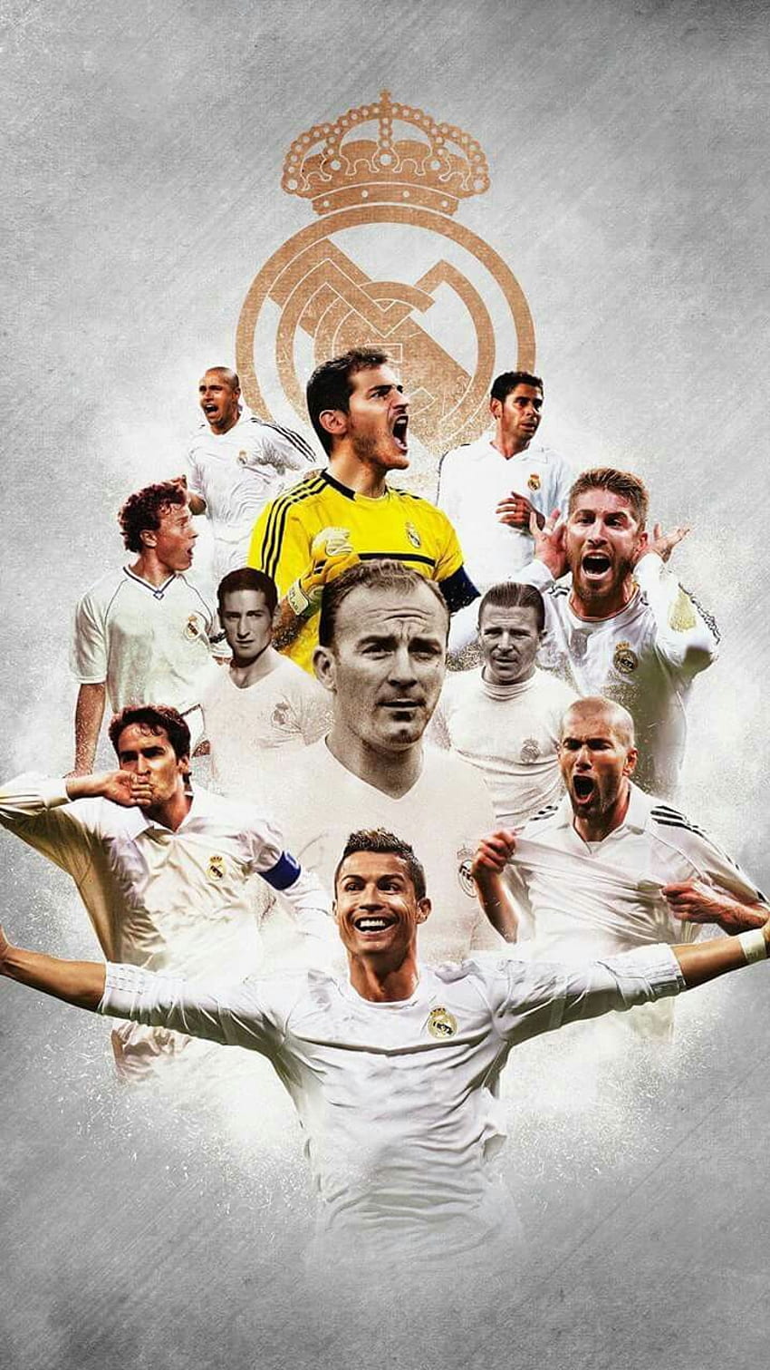 Le leggende del Real Madrid. Calcio del Real Madrid, squadra del Real Madrid, Real Madrid, giocatori del Real Madrid Sfondo del telefono HD