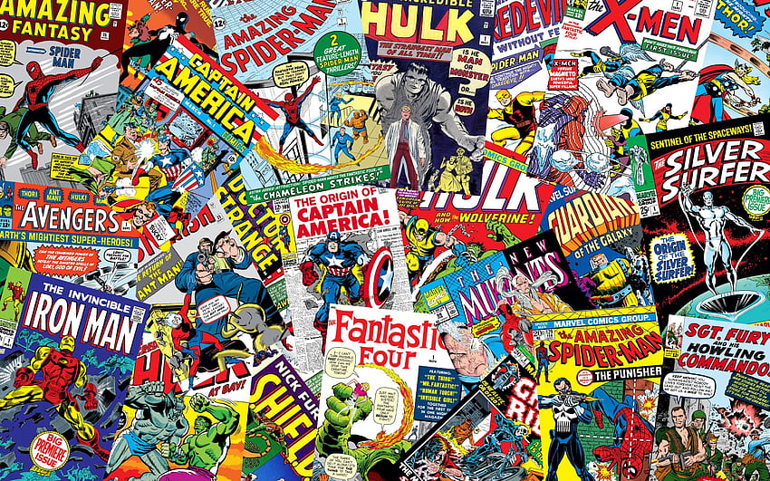 Sampul Buku Komik DC, Komik Marvel dan DC Wallpaper HD