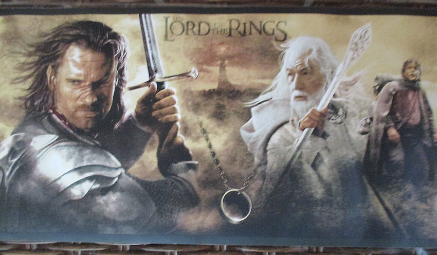 LOTR Return of The King Lord Rings Licensed US Border 5 Yards for sale online HD wallpaper