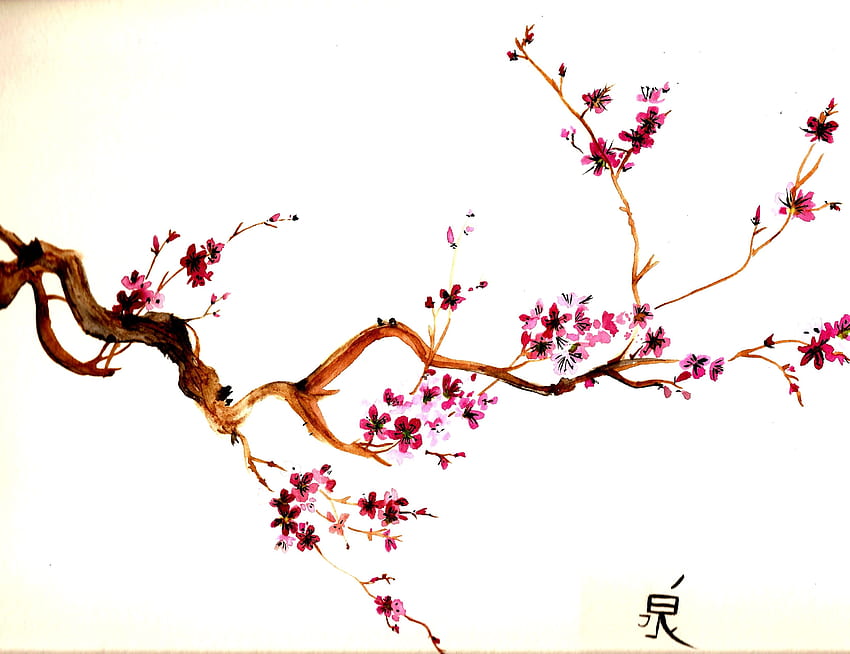 桜のタトゥー。 桜のタトゥー。 桜、禅日本の桜 高画質の壁紙