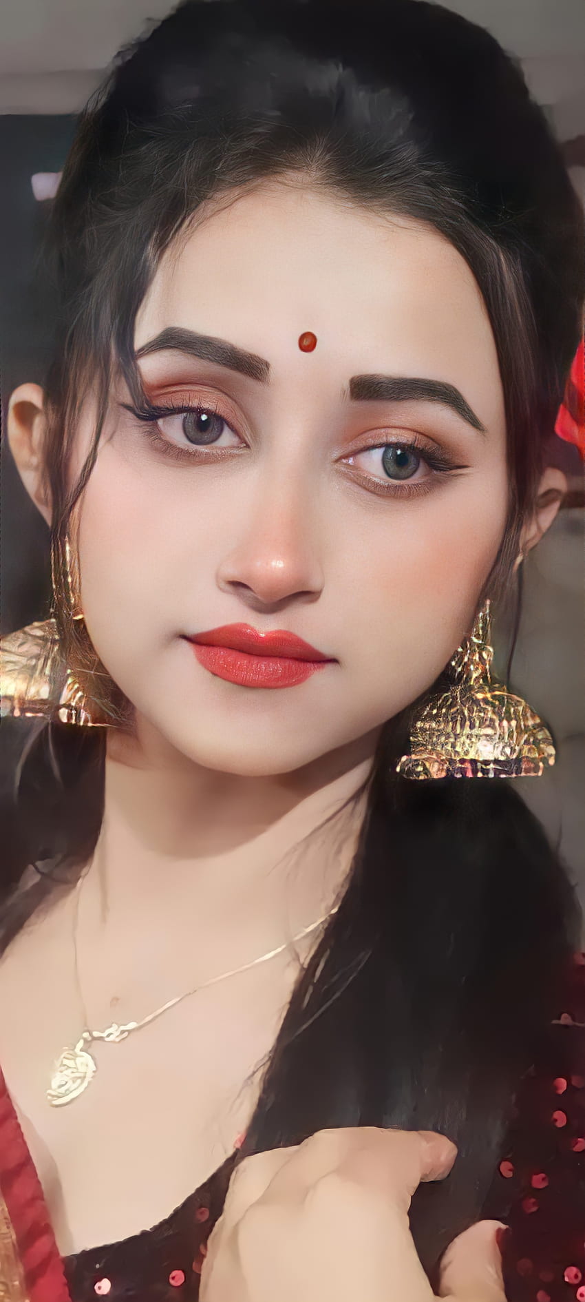Piękna dziewczyna, piękna, indyjska Tapeta na telefon HD