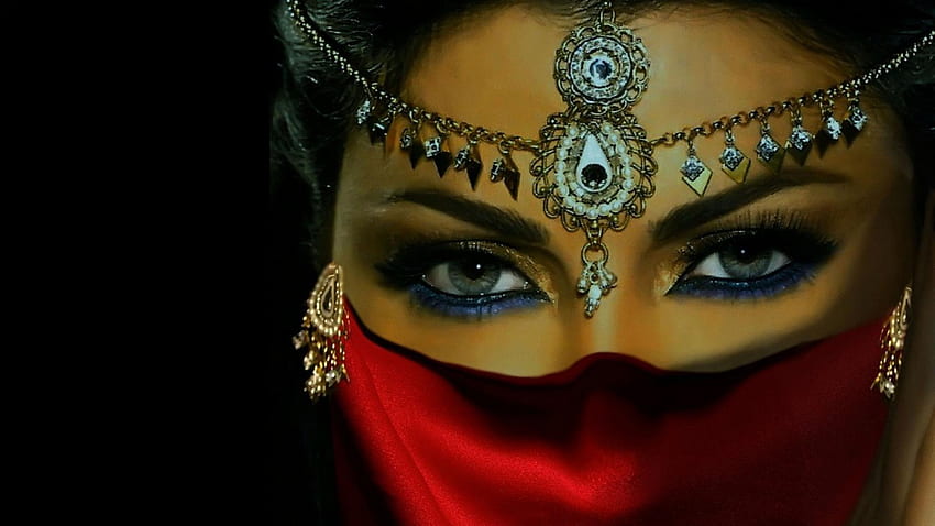 Arabic Red, Arabic Eyes HD wallpaper