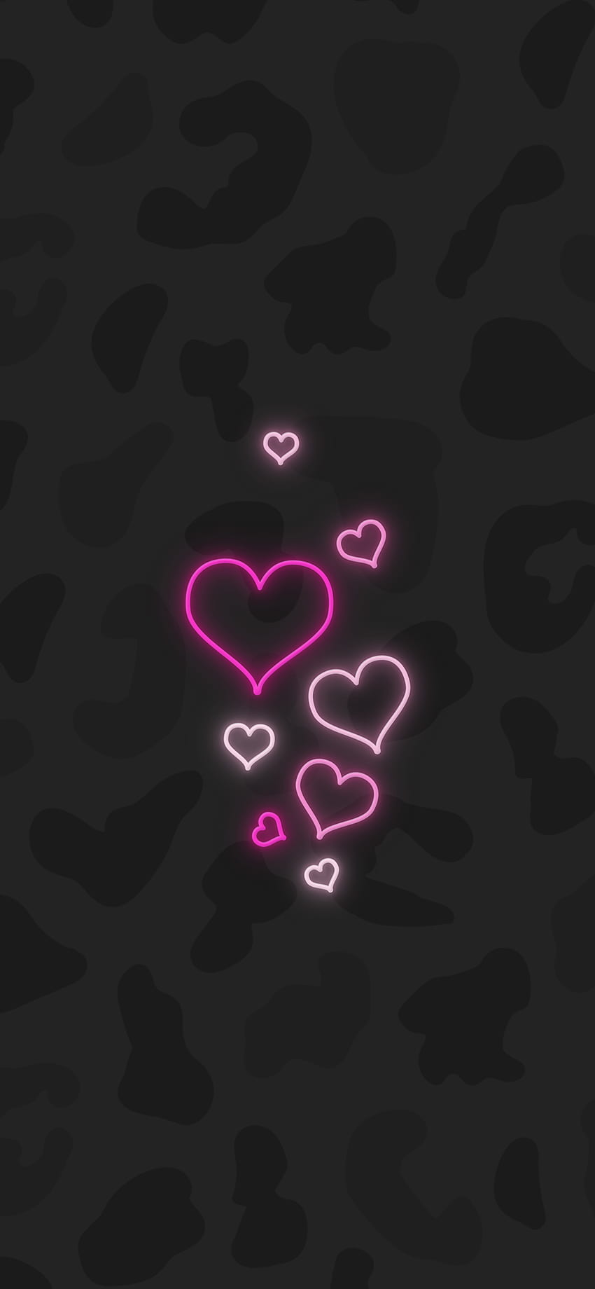 Neon . Neon , Neon light , Pretty , Cute Pink Neon Hearts HD phone wallpaper
