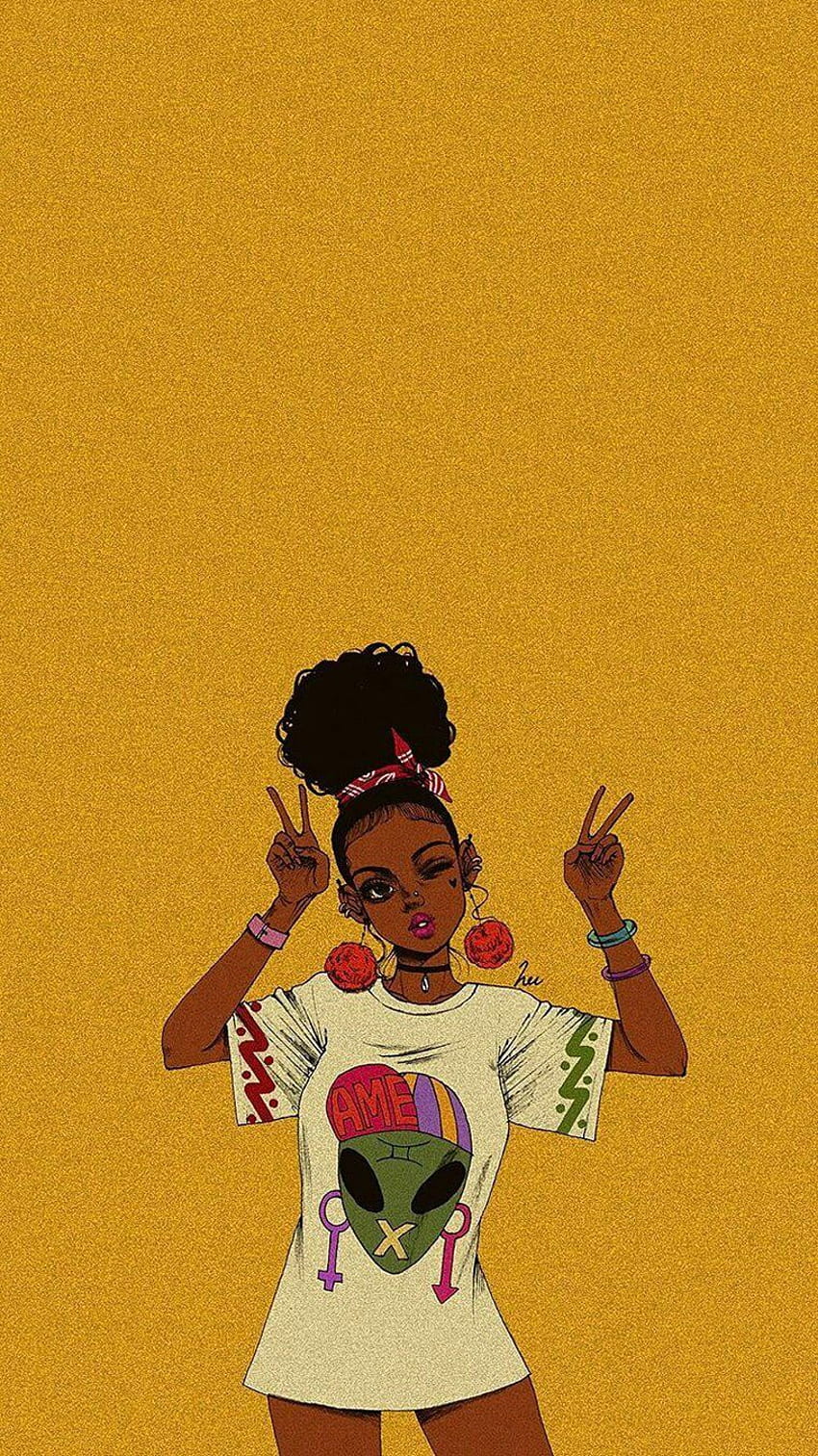 Black girl art, Black art , Black girl magic art, African Pop Art HD phone wallpaper