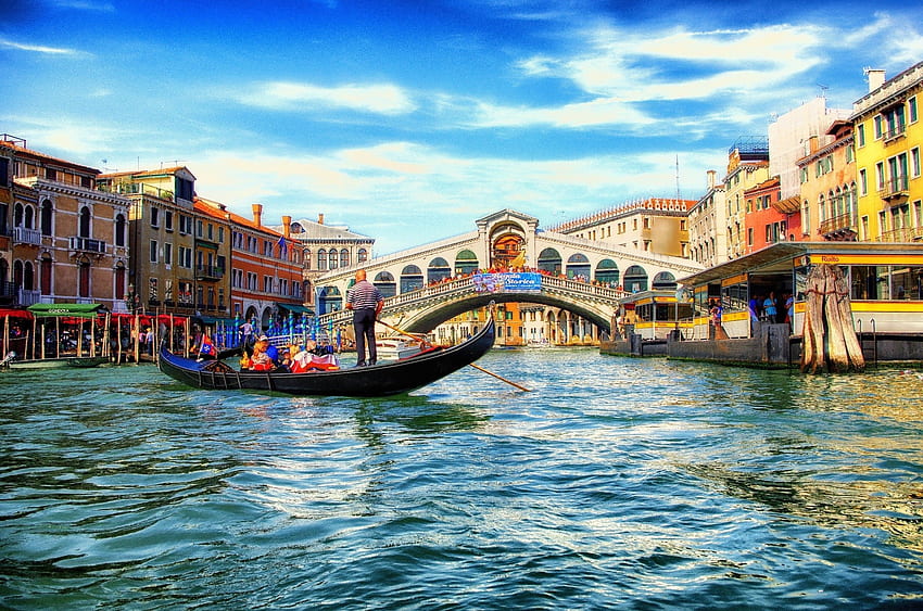 Venesia Italia, Gondola Venesia Wallpaper HD