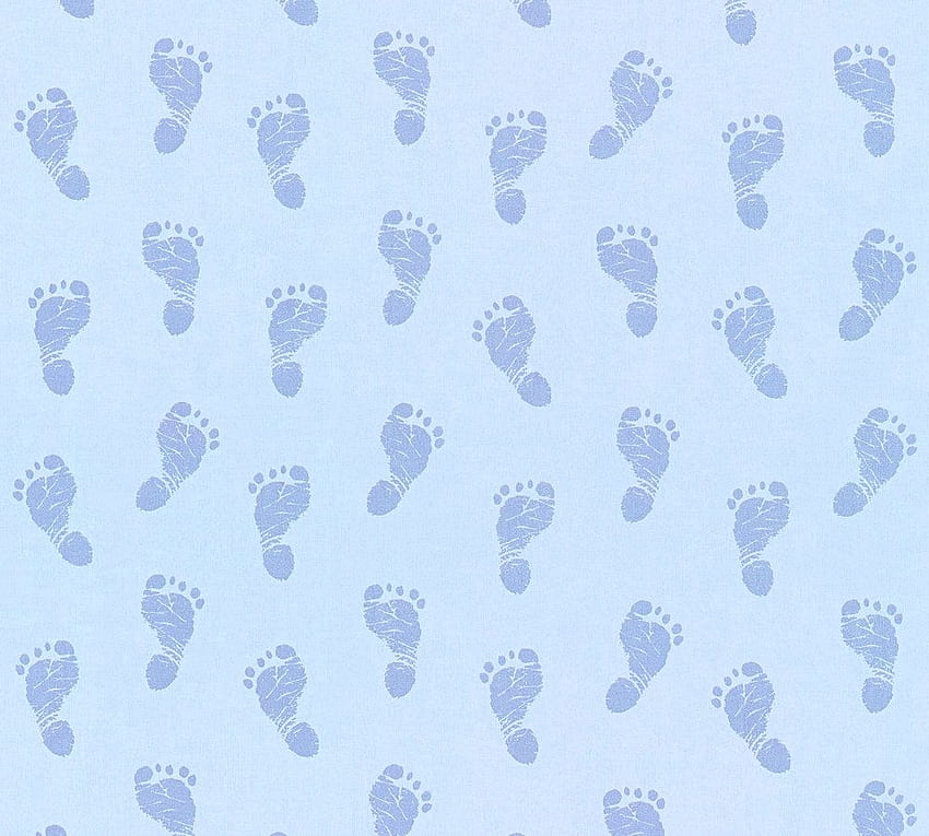 Kids Baby Footprint Light Blue Metallic 35863 2, Light Blue Pattern HD wallpaper