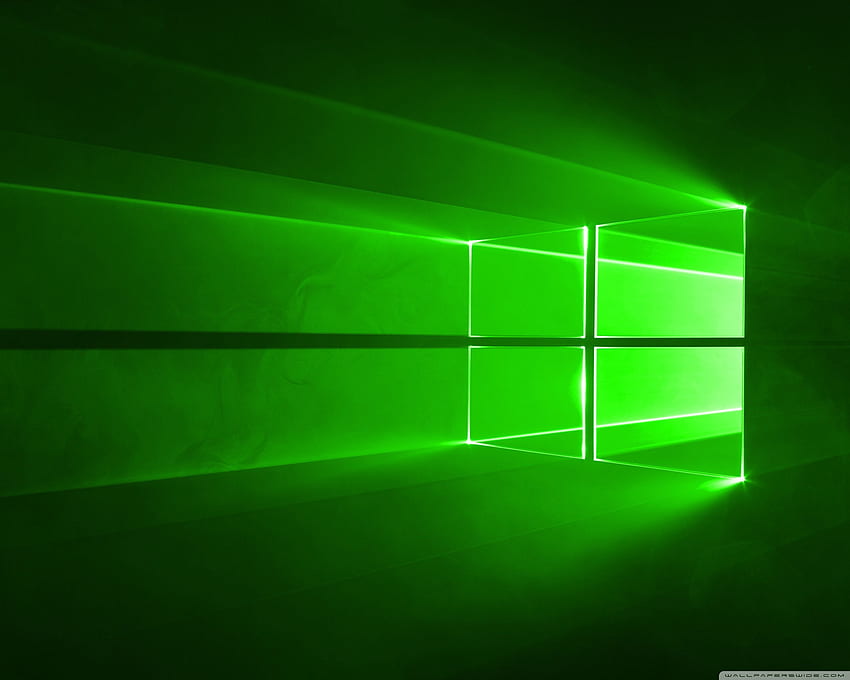 Windows 10 Green Ultra Background, Green ROG HD wallpaper